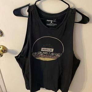 Hurley cut off tee, size large, black